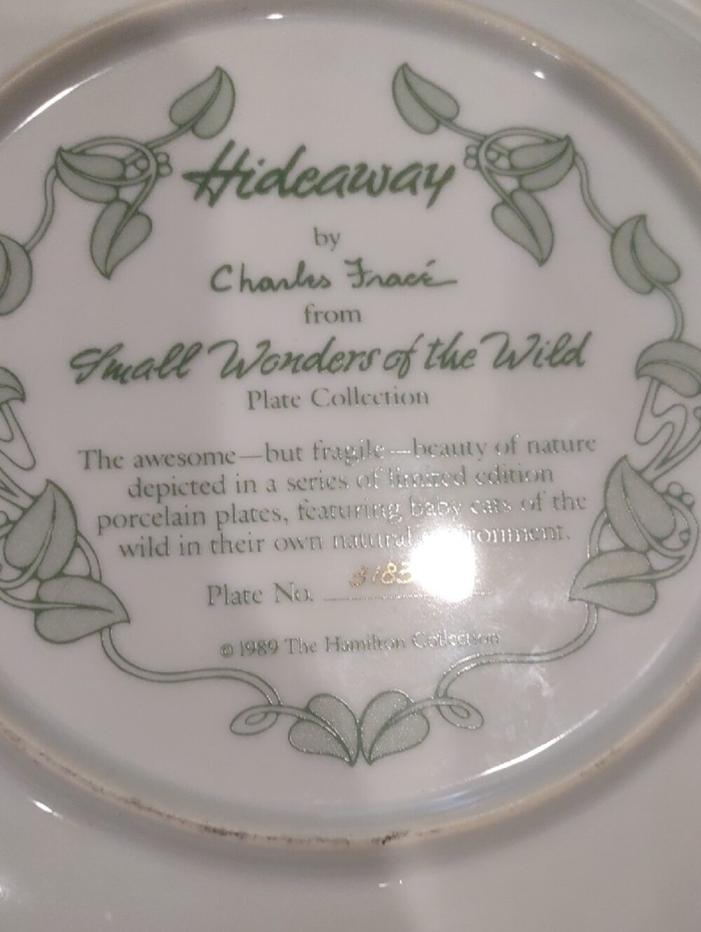 Wildlife Decorative Plates Cat Designs Charles Frace - Picture 12 of 12